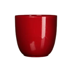 Bloempot Tusca - D25 X H23cm - Donkerrood