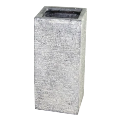 Plantenbak Utha Cubihi Washed - L33 X B33 X H70cm - Lichtgrijs