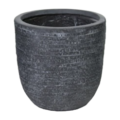 Bloempot Utah Egg - D32 X H31cm - Donkergrijs