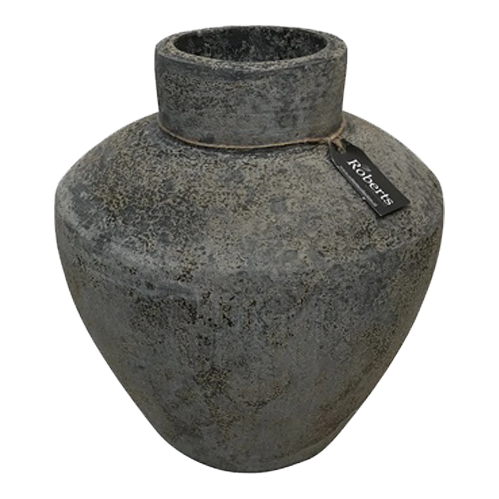 Vaas Creswell - D27 X H28cm - Earth Black 1 Vaas Creswell - D27 X H28cm - Earth Black