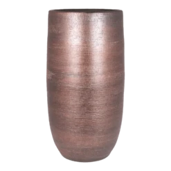 Bloempot Mira Hoog - D26 X H50cm - Koper