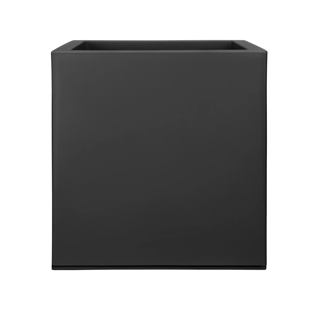 Elho Vivo Matt Finish Vierkant Wielen 40cm - Living Black 2 Elho Vivo Matt Finish Vierkant Wielen 40cm - Living Black - Afbeelding 2