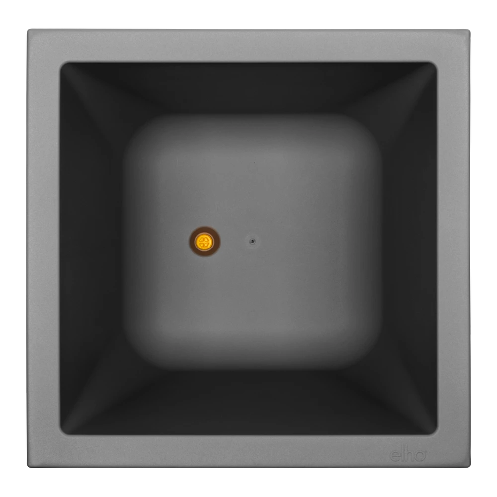 Elho Vivo Matt Finish Vierkant Wielen 40cm - Living Black 3 Elho Vivo Matt Finish Vierkant Wielen 40cm - Living Black - Afbeelding 3