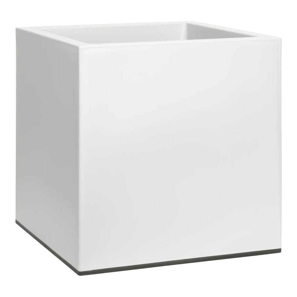 Elho Vivo Matt Finish Vierkant Wielen 40cm - Wit 1 Elho Vivo Matt Finish Vierkant Wielen 40cm - Wit