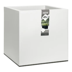 Elho Vivo Matt Finish Vierkant Wielen 40cm - Wit 10 Elho Vivo Matt Finish Vierkant Wielen 40cm - Wit -Botanische Tuin vivo matt finish vierkant wielen 40cm wit 4 1