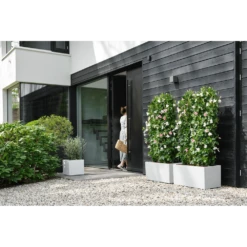 Elho Vivo Next Vierkant Wielen 30cm - Wit -Botanische Tuin vivo next vierkant wielen 30cm wit 6 1