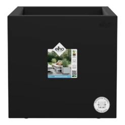 Elho Vivo Next Vierkant Wielen 40cm - Living Black -Botanische Tuin vivo next vierkant wielen 40cm living black 5 1