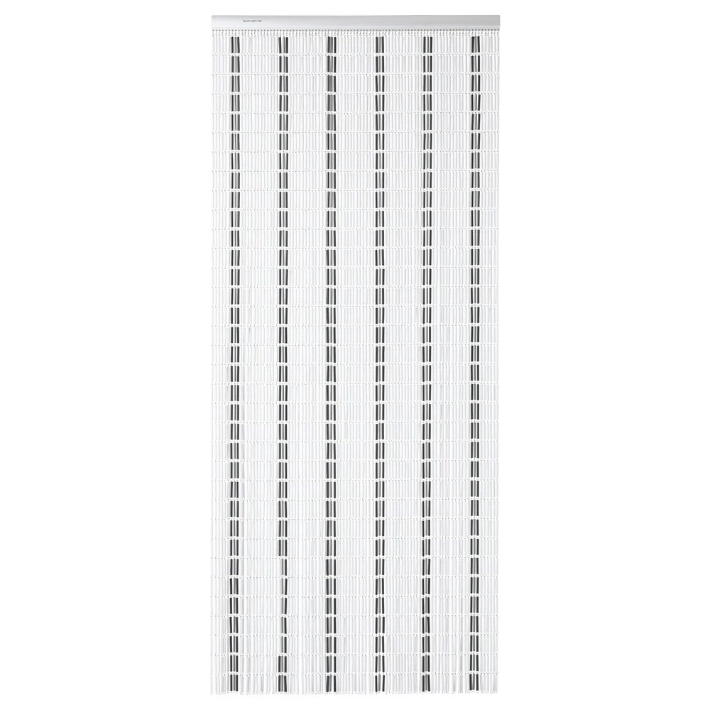 Vliegengordijn Banen - Wit/Zwart/Zilver - 100 X 232cm - Sun-Arts