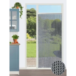 Vliegengordijn Evora - Transparant - 100 X 232cm - Sun-Arts -Botanische Tuin vliegengordijn evora transparant 100 x 232cm sun arts 100 3