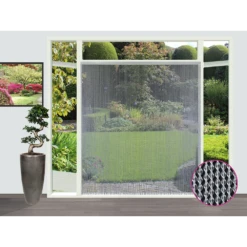 Vliegengordijn Evora - Transparant - 100 X 232cm - Sun-Arts -Botanische Tuin vliegengordijn evora transparant 100 x 232cm sun arts 100 4