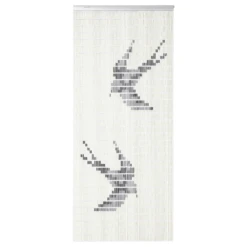 Vliegengordijn Zwaluwen - Creme/Zwart - 100 X 232cm - Sun-Arts
