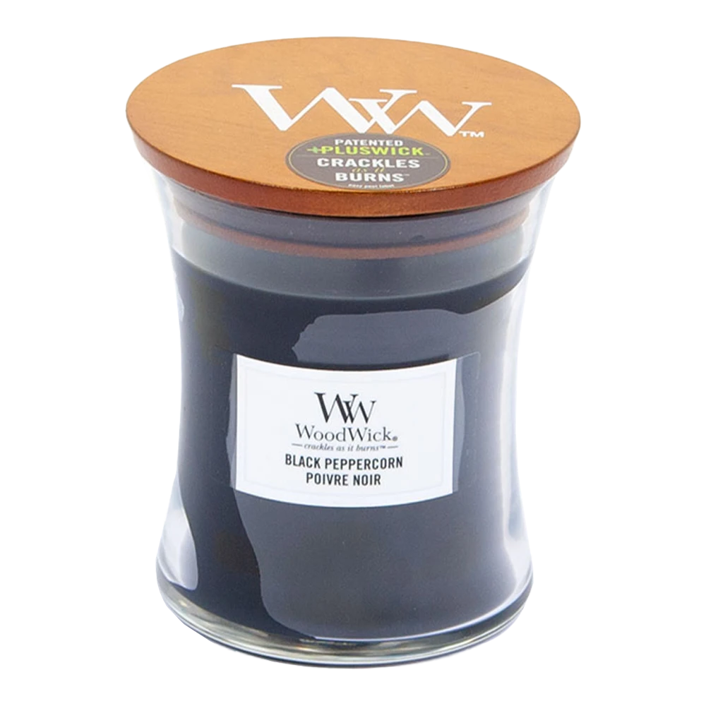 Woodwick Black Peppercorn Medium Candle - Geurkaars 1 Woodwick Black Peppercorn Medium Candle - Geurkaars