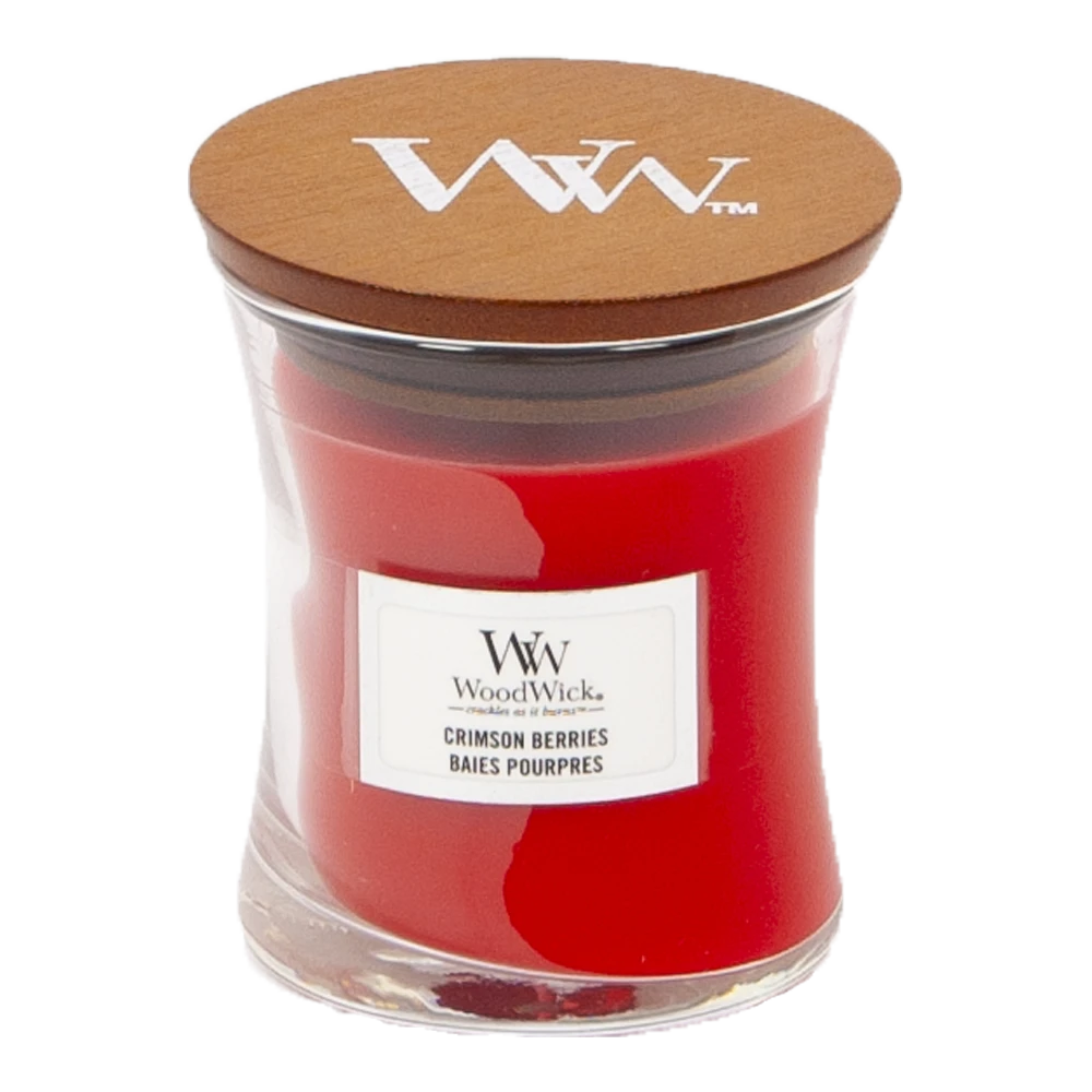 Woodwick Crimson Berries Mini Candle - Geurkaars 1 Woodwick Crimson Berries Mini Candle - Geurkaars