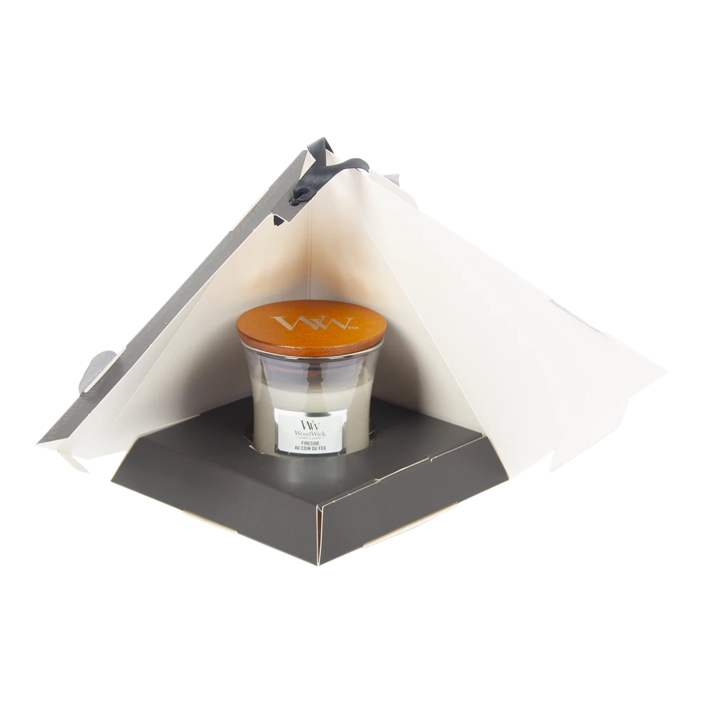 Woodwick Deluxe Gift Set Mini Jar Fireside - Geurkaars 2 Woodwick Deluxe Gift Set Mini Jar Fireside - Geurkaars - Afbeelding 2