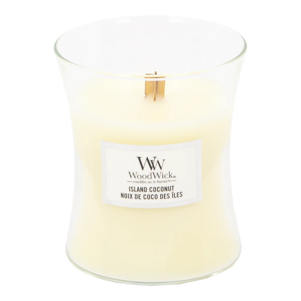 Woodwick Island Coconut Medium Candle - Geurkaars 2 Woodwick Island Coconut Medium Candle - Geurkaars - Afbeelding 2