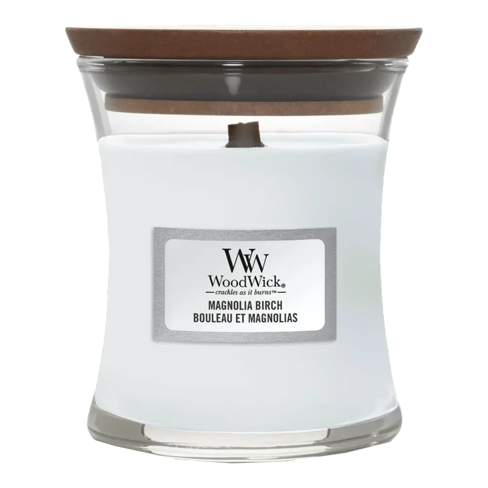 Woodwick Magnolia Birch Mini Candle - Geurkaars 1 Woodwick Magnolia Birch Mini Candle - Geurkaars