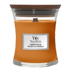 Woodwick Pumpkin Praline Mini Candle - Geurkaars