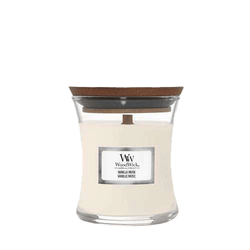 Woodwick Vanilla Musk Mini Candle - Geurkaars 1 Woodwick Vanilla Musk Mini Candle - Geurkaars