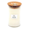 Woodwick White Tea & Jasmine Large Candle - Geurkaars
