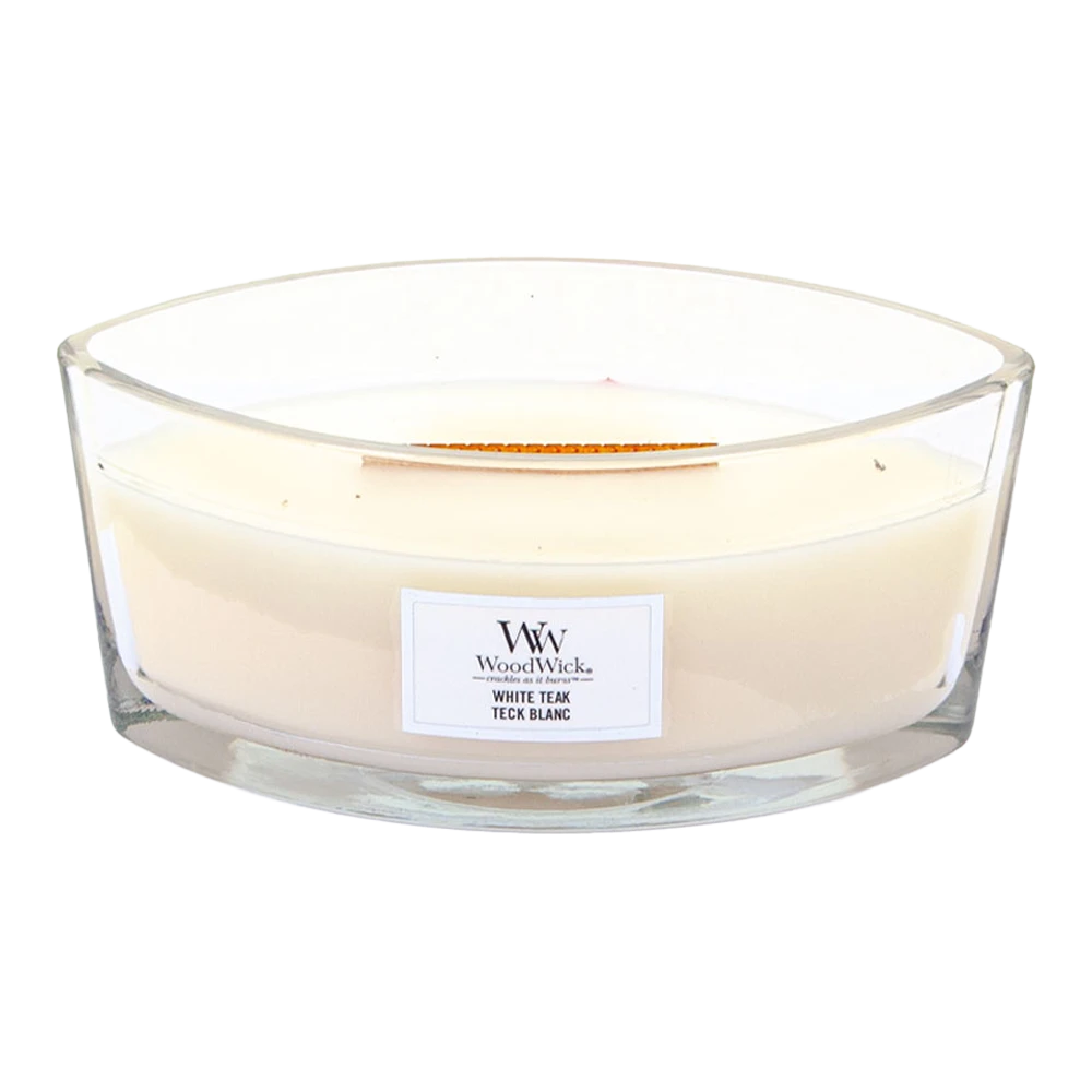 Woodwick White Teak Ellipse Candle - Geurkaars 2 Woodwick White Teak Ellipse Candle - Geurkaars - Afbeelding 2