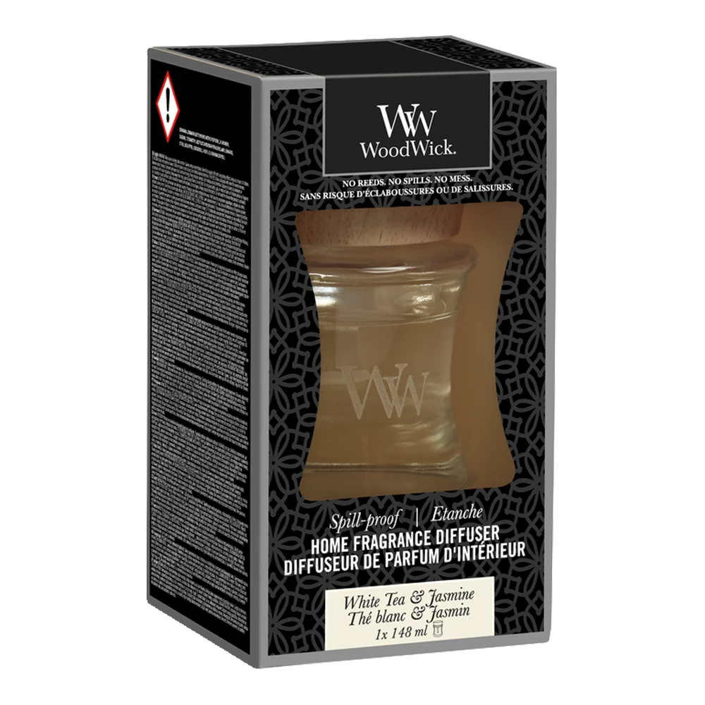 WoodWick WW White Tea & Jasmine Home Fragrance Diffuser 2 WoodWick WW White Tea & Jasmine Home Fragrance Diffuser - Afbeelding 2
